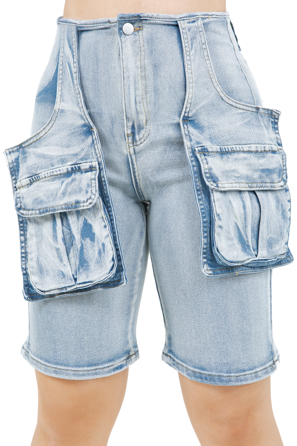 WOMEN FASHION CARGO BERMUDA SHORT