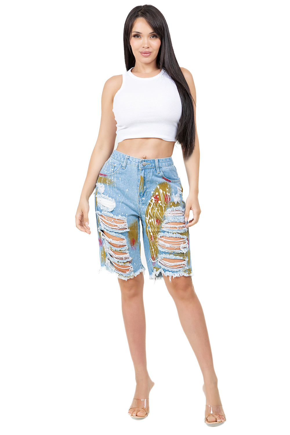 WOMEN FASHION DENIM SHORT