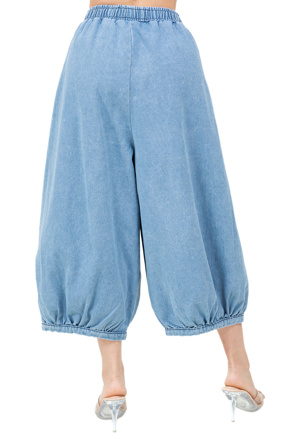 WOMEN FASHION HAREM STYLE DENIM PANTS
