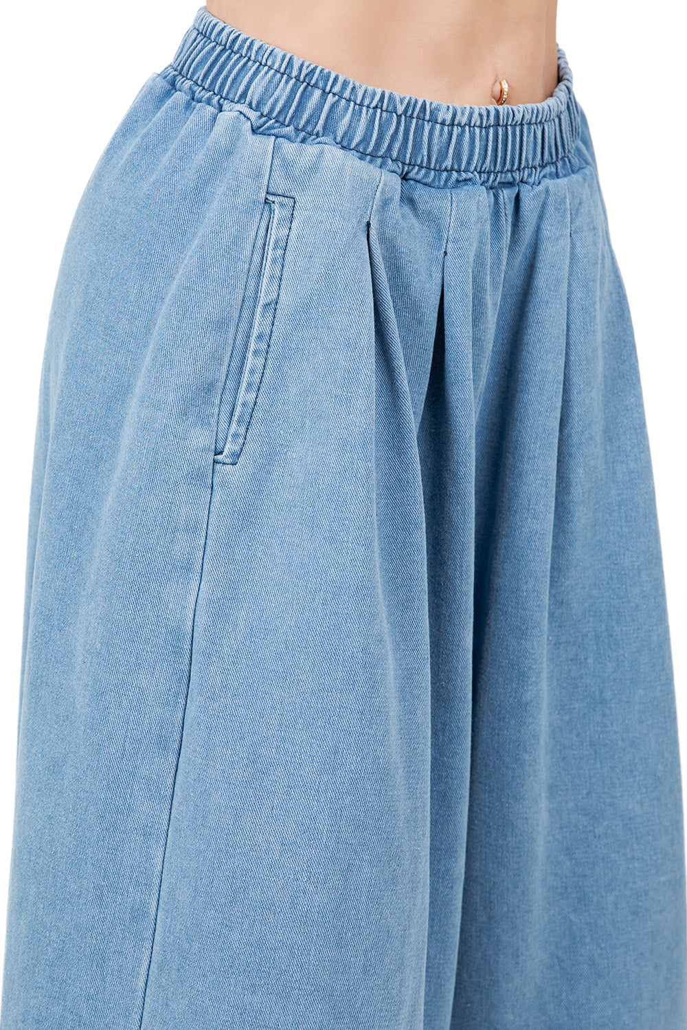 WOMEN FASHION HAREM STYLE DENIM PANTS