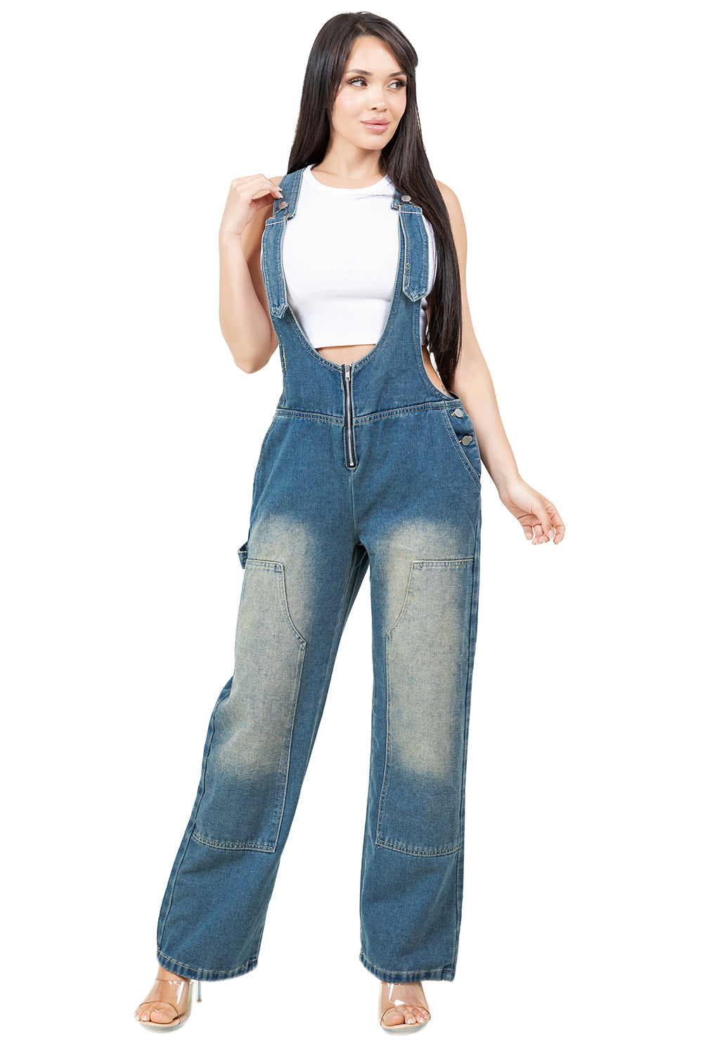 WOMEN FASHION DENIM OVERALLS PANTS