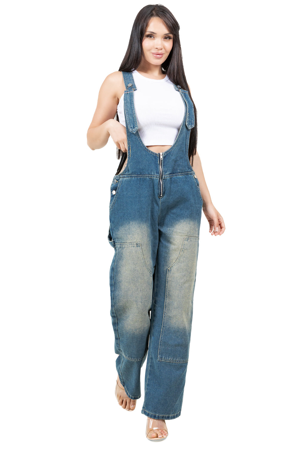 WOMEN FASHION DENIM OVERALLS PANTS