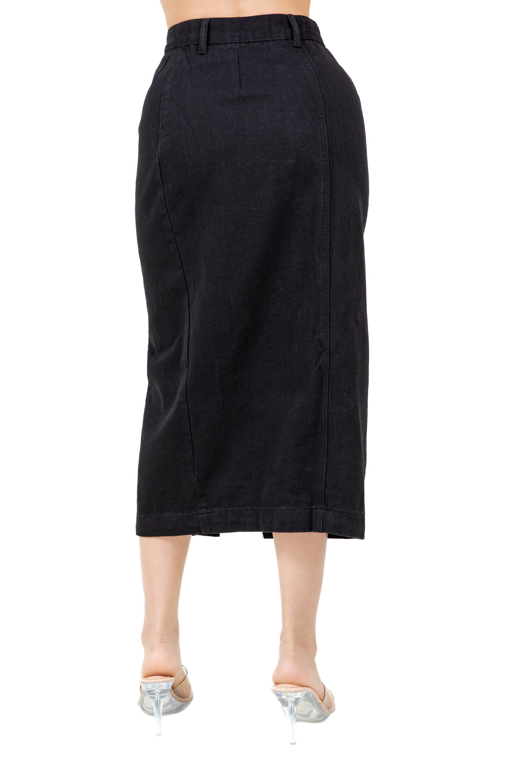 WOMEN FASHION DENIM LONG MAXI SKIRT
