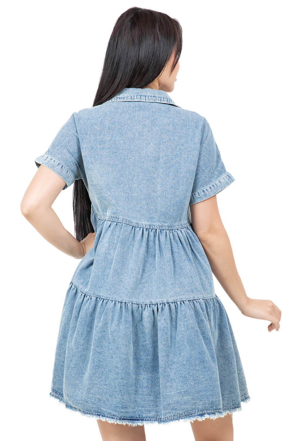 WOMEN FASHION DENIM BABYDOOL DRESS