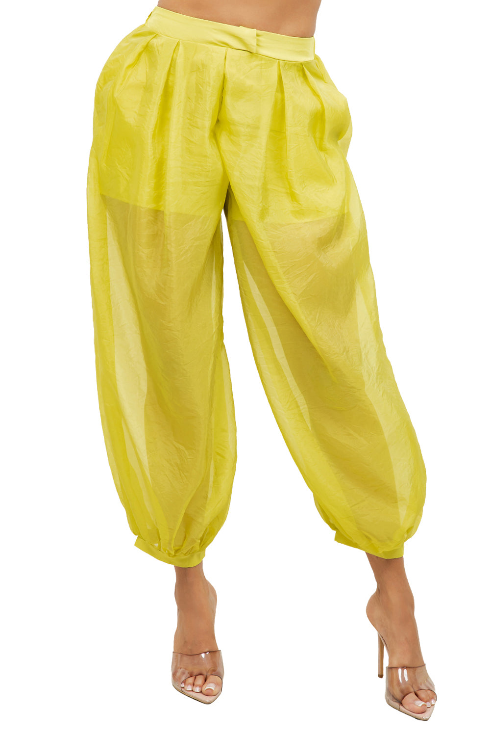 WOMEN FASHION MESH BALOON TROUSERS