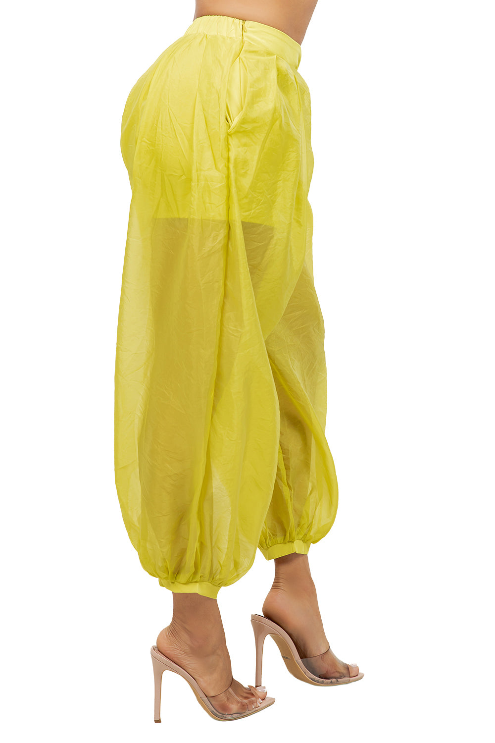 WOMEN FASHION MESH BALOON TROUSERS