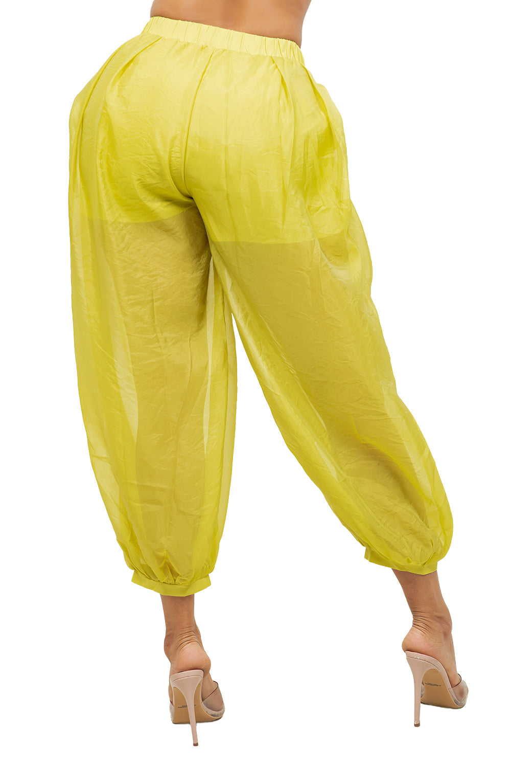 WOMEN FASHION MESH BALOON TROUSERS