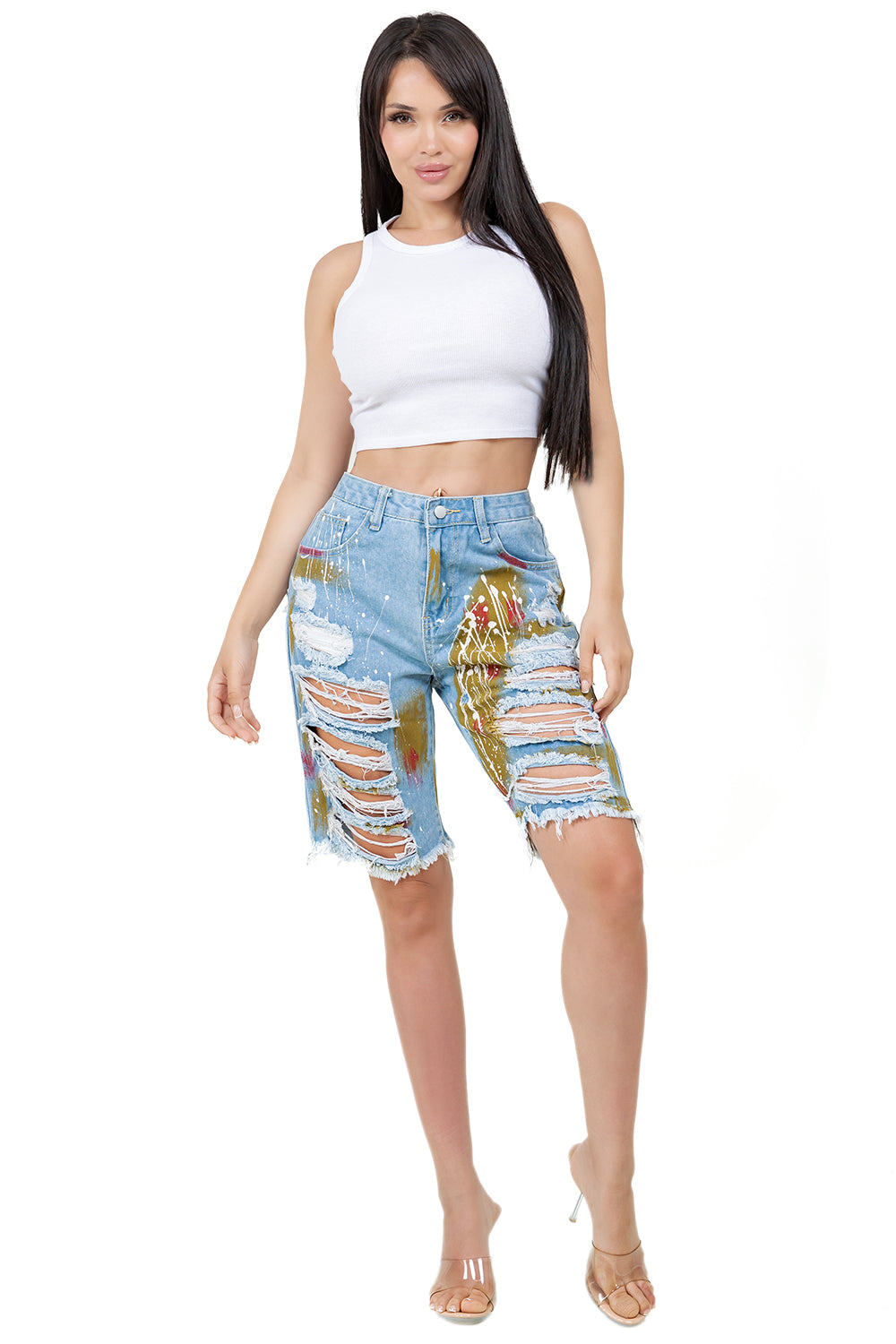 WOMEN FASHION DENIM SHORT
