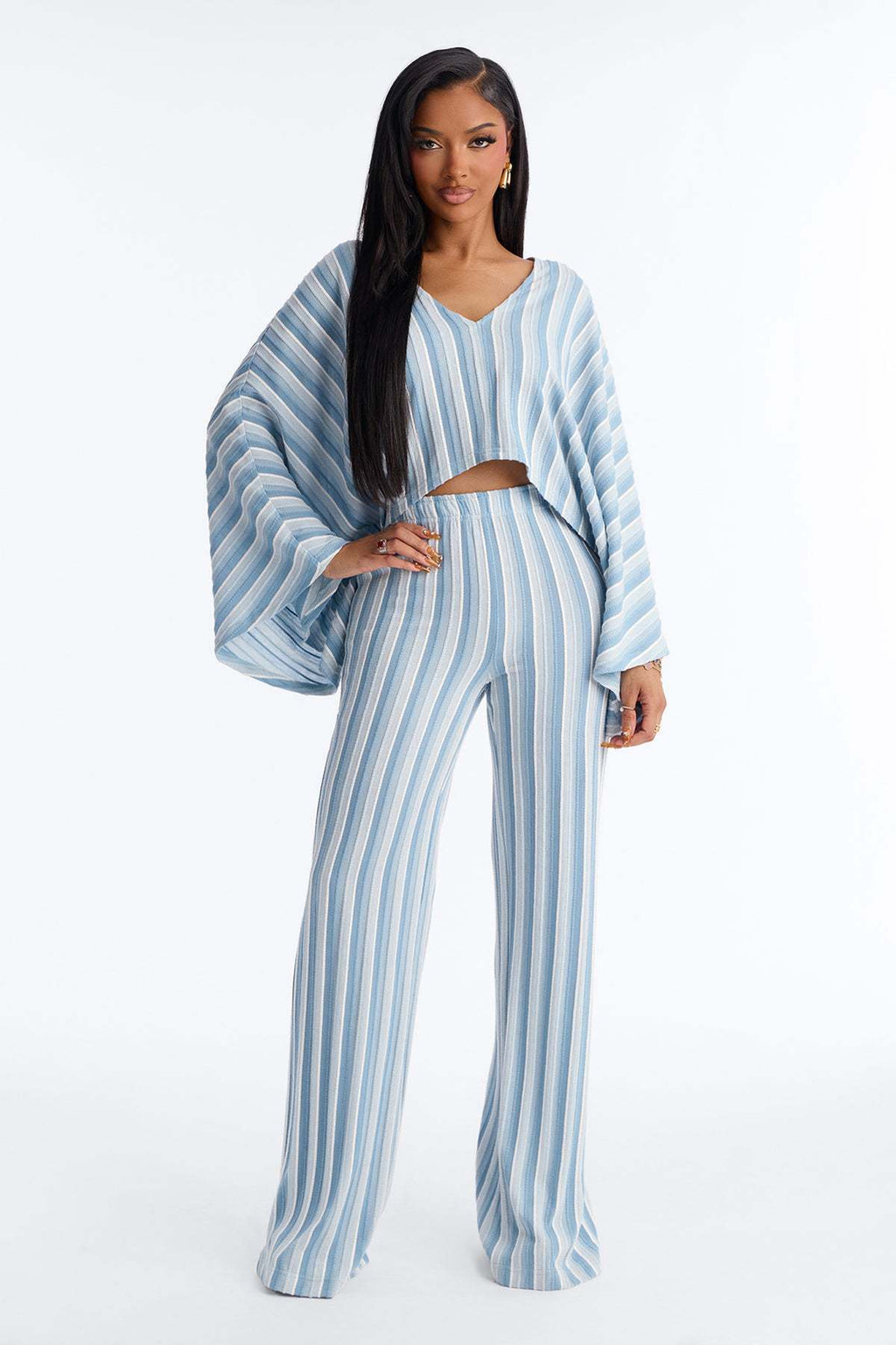 WOMEN FASHION SUMMER TWO PIECE PANT SET