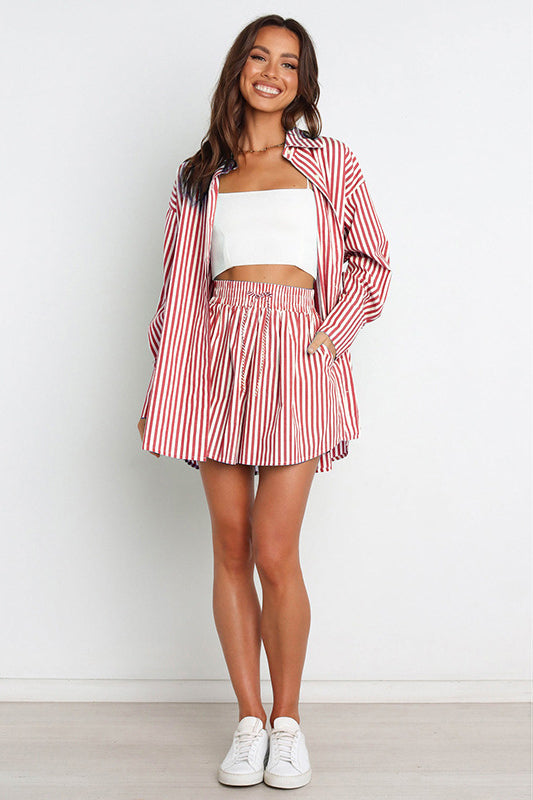 WOMEN FASHION 2PC SHIRT AND SHORT SET
