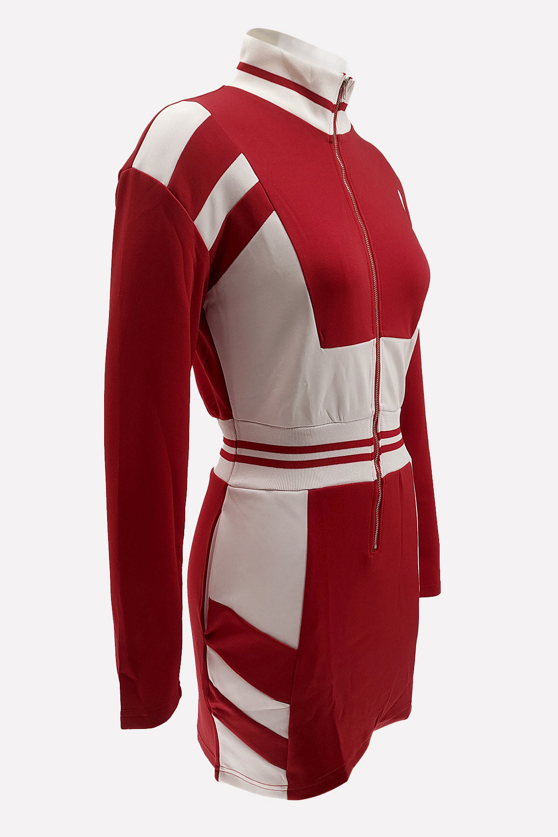 WOMEN FASHION LONG SLEEVE MIDI DRESS