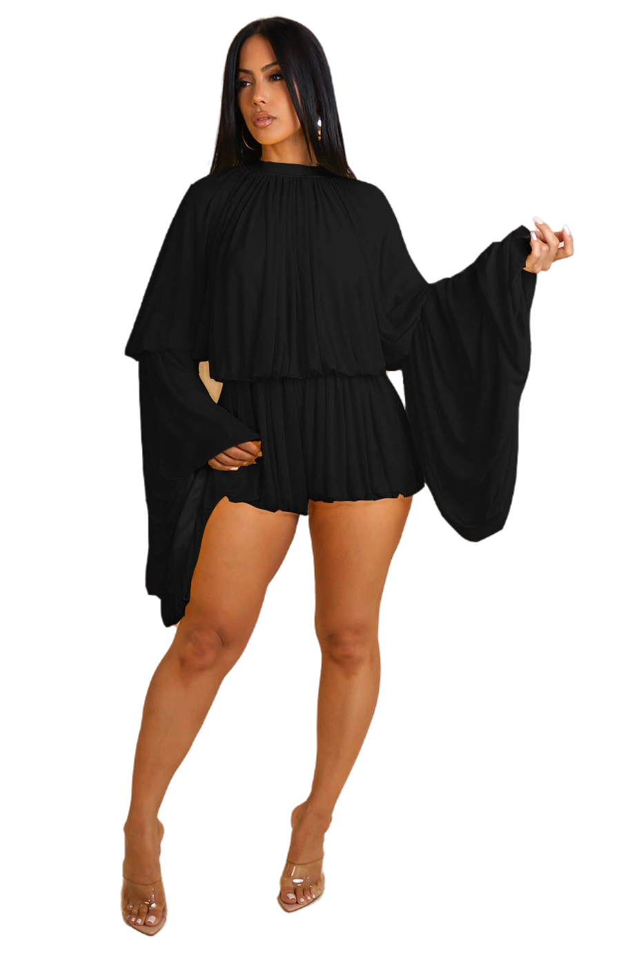 WOMEN FASHION CASUAL TWO PIECE SET TOP AND SKIRT