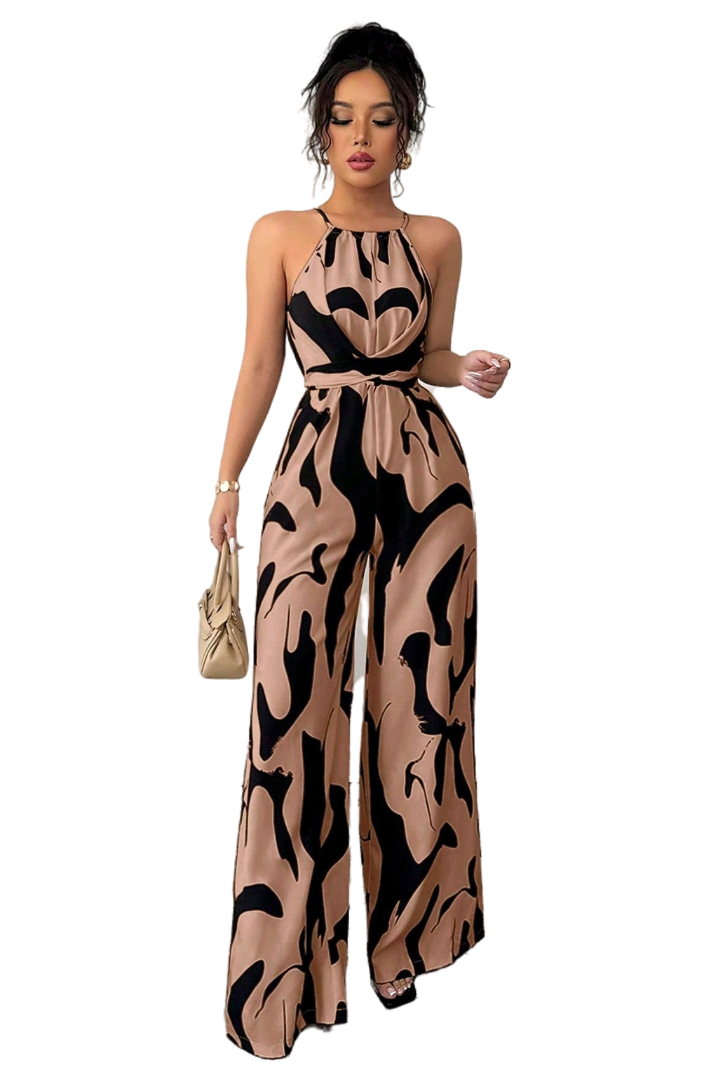 WOMEN FASHION STYLE SLEEVELESS JUMPSUIT