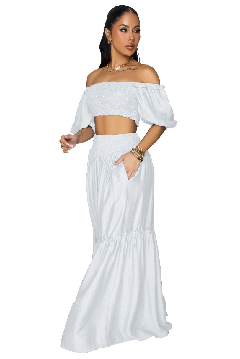 WOMEN FASHION TWO PIECES TOP AND PANTS SET