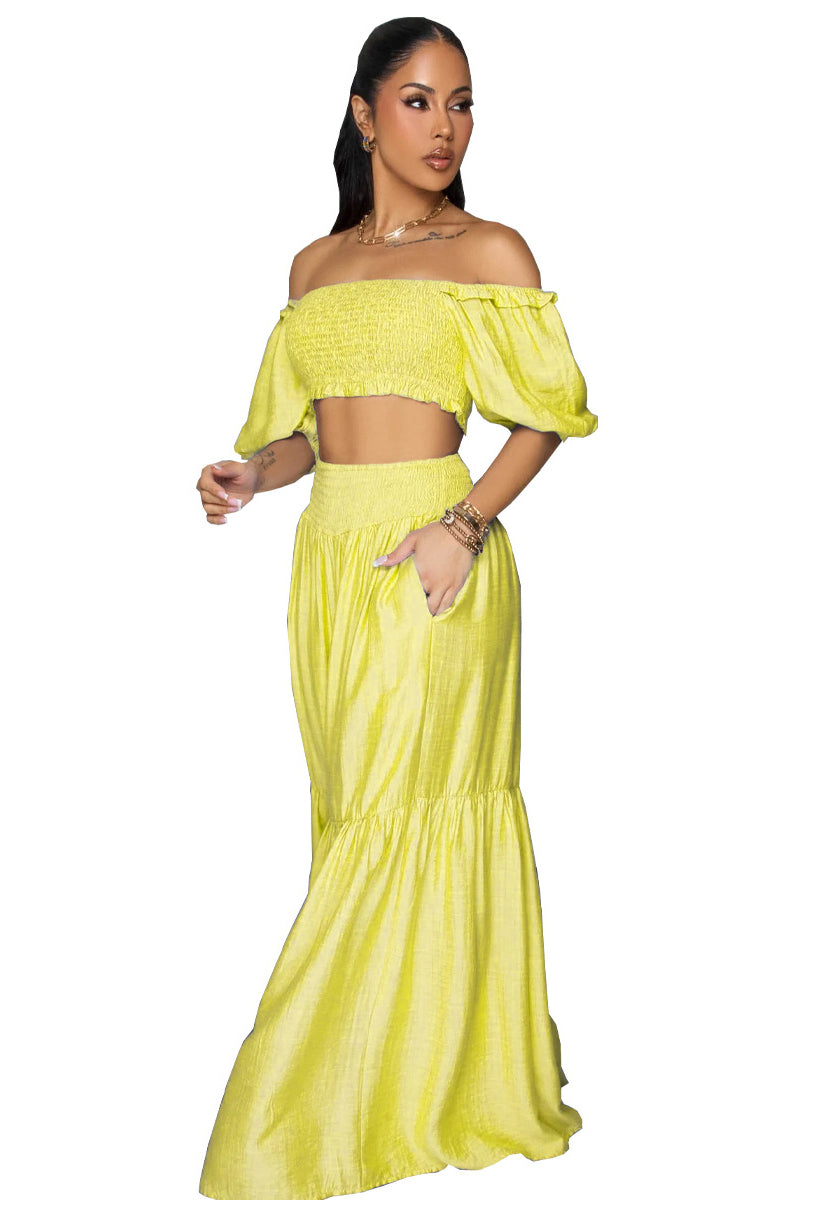 WOMEN FASHION TWO PIECES TOP AND PANTS SET