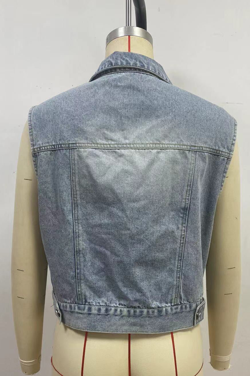 WOMEN FASHION DENIM VEST