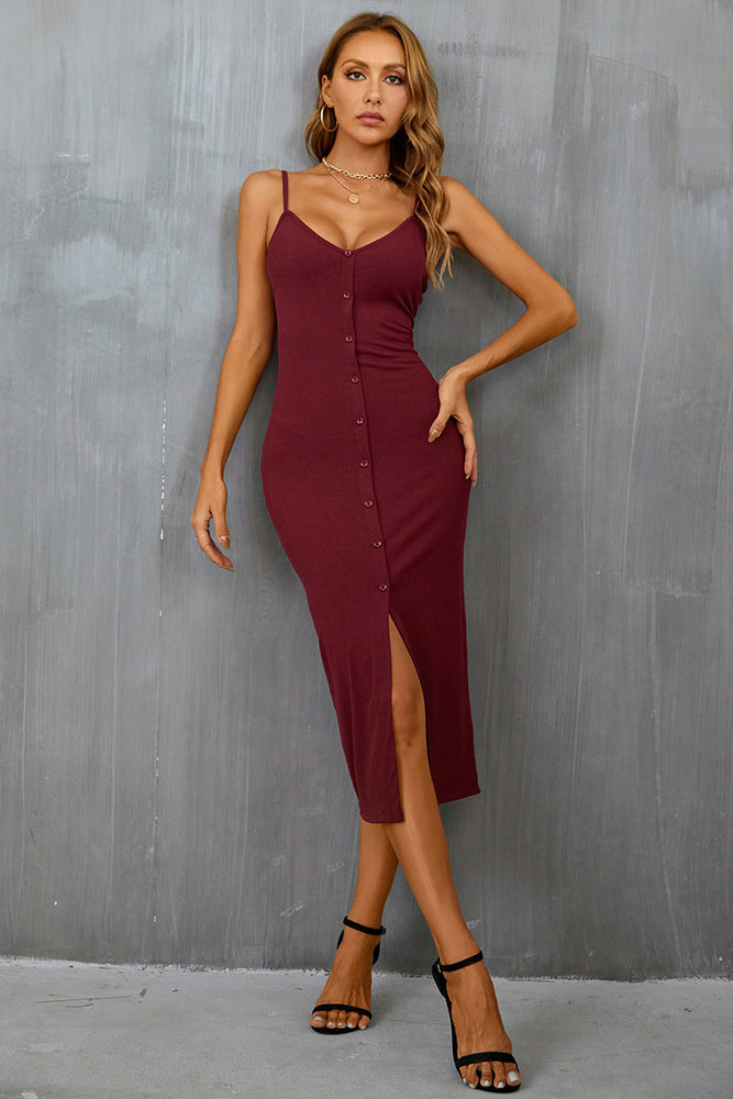 WOMEN FASHION BODY-CON MIDI DRESS