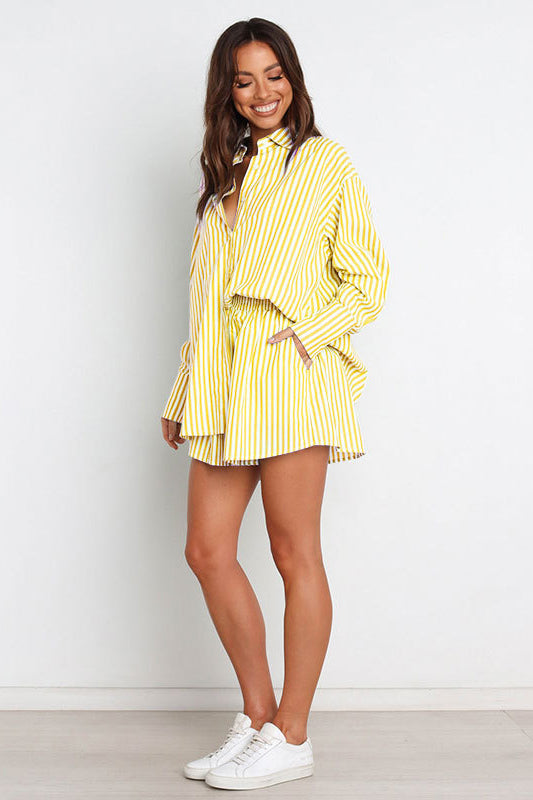 WOMEN FASHION 2PC SHIRT AND SHORT SET