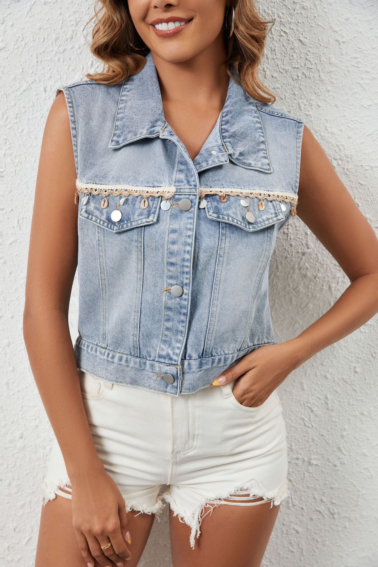 WOMEN FASHION DENIM VEST
