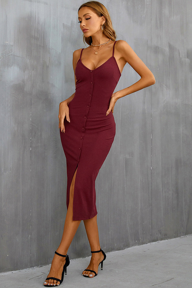 WOMEN FASHION BODY-CON MIDI DRESS