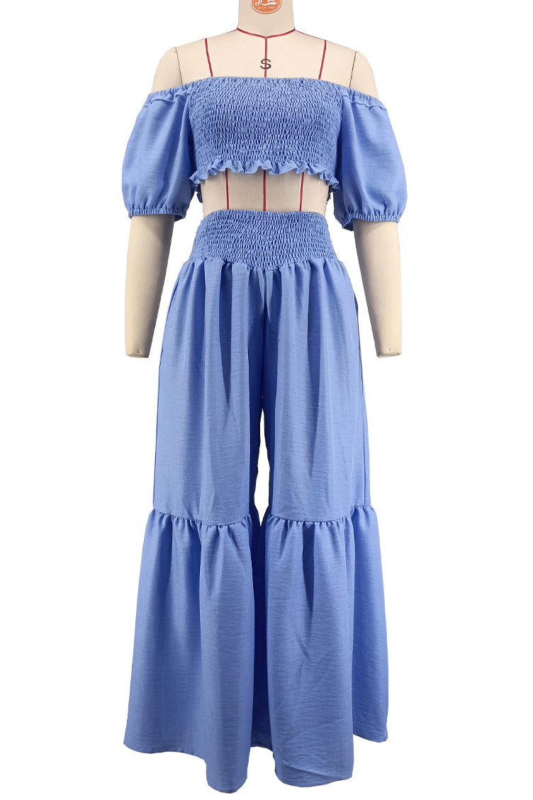 WOMEN FASHION TWO PIECES TOP AND PANTS SET