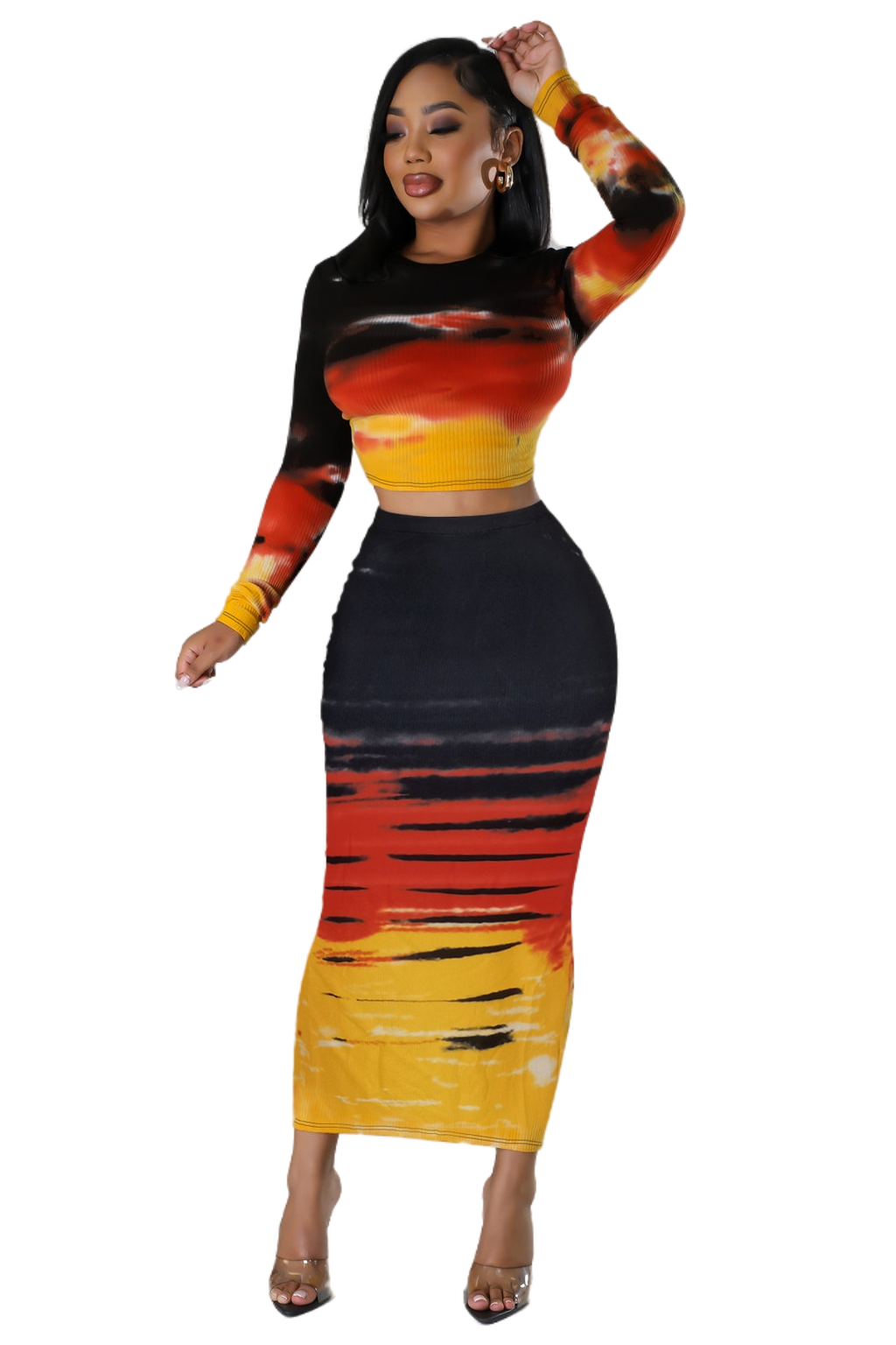 WOMEN FASHION TWO PIECE SKIRT SETS