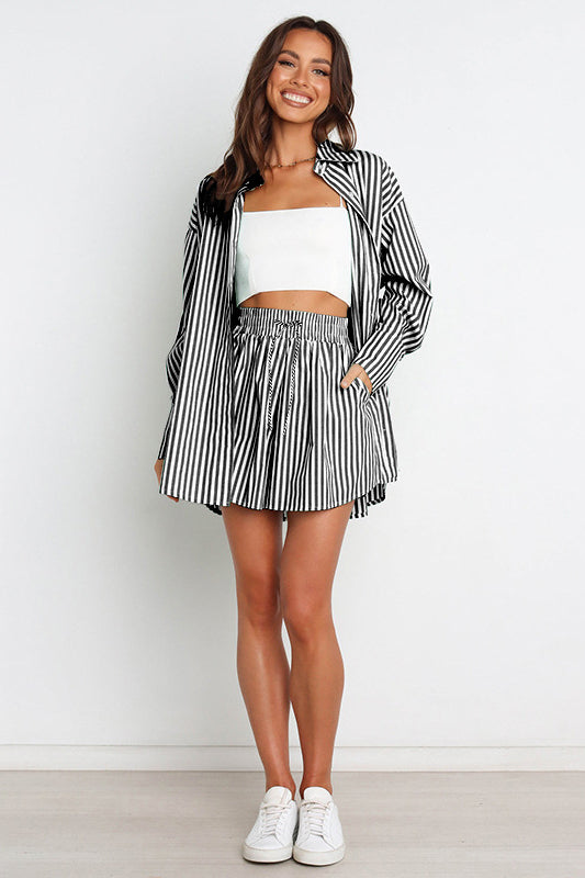 WOMEN FASHION 2PC SHIRT AND SHORT SET