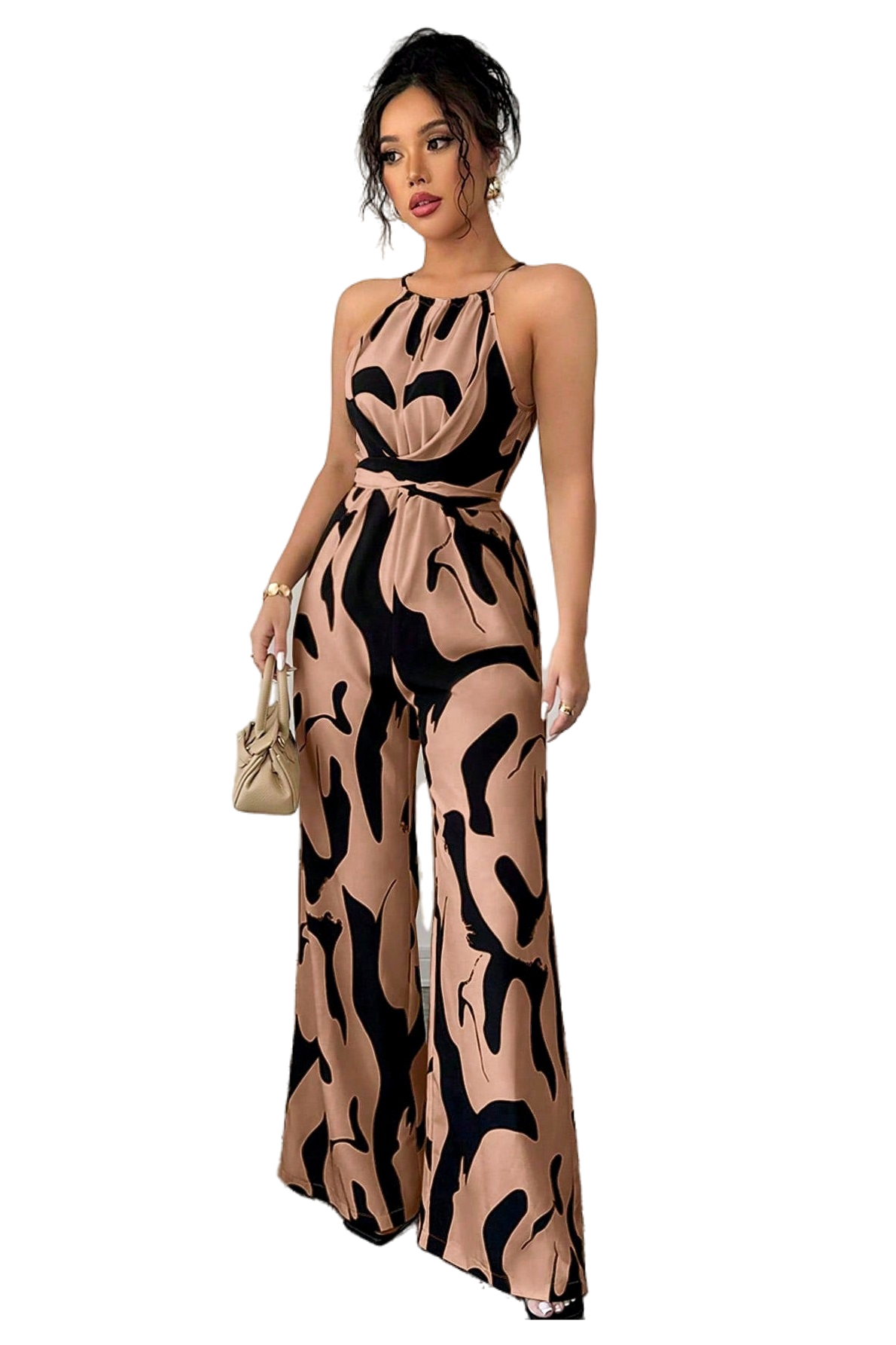 WOMEN FASHION STYLE SLEEVELESS JUMPSUIT