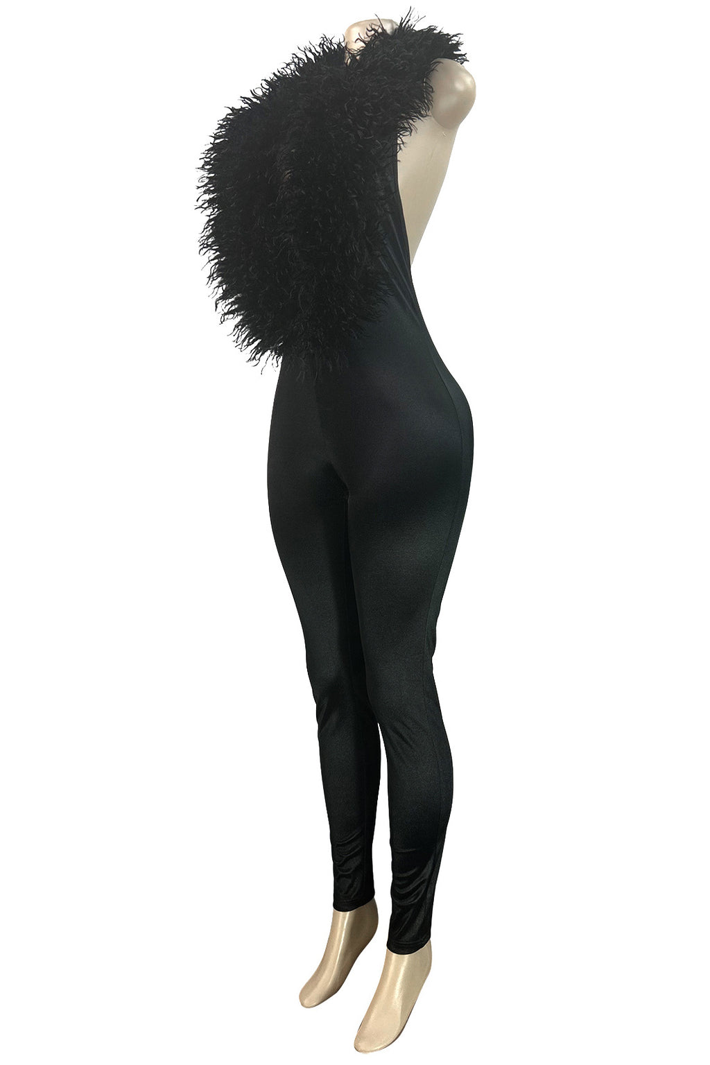 WOMEN FASHION OPEN BACK HALTER JUMPSUIT