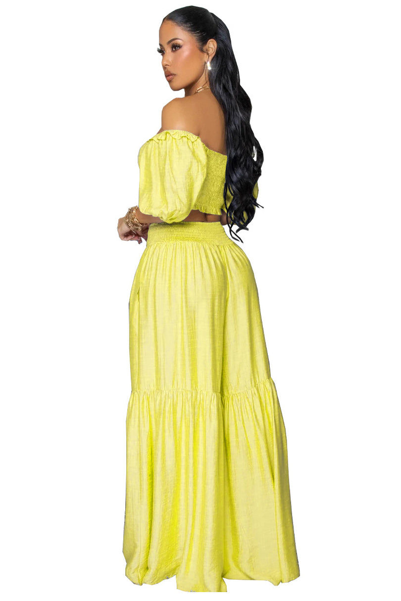 WOMEN FASHION TWO PIECES TOP AND PANTS SET