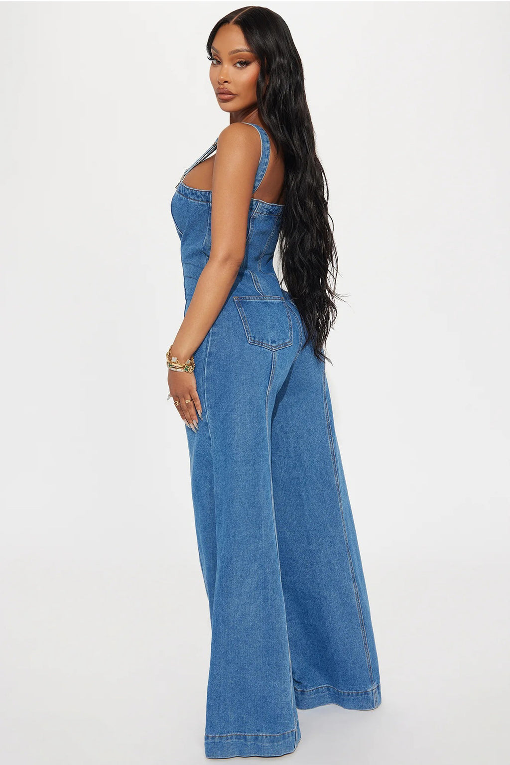 WOMEN FASHION DENIM JUMPSUIT