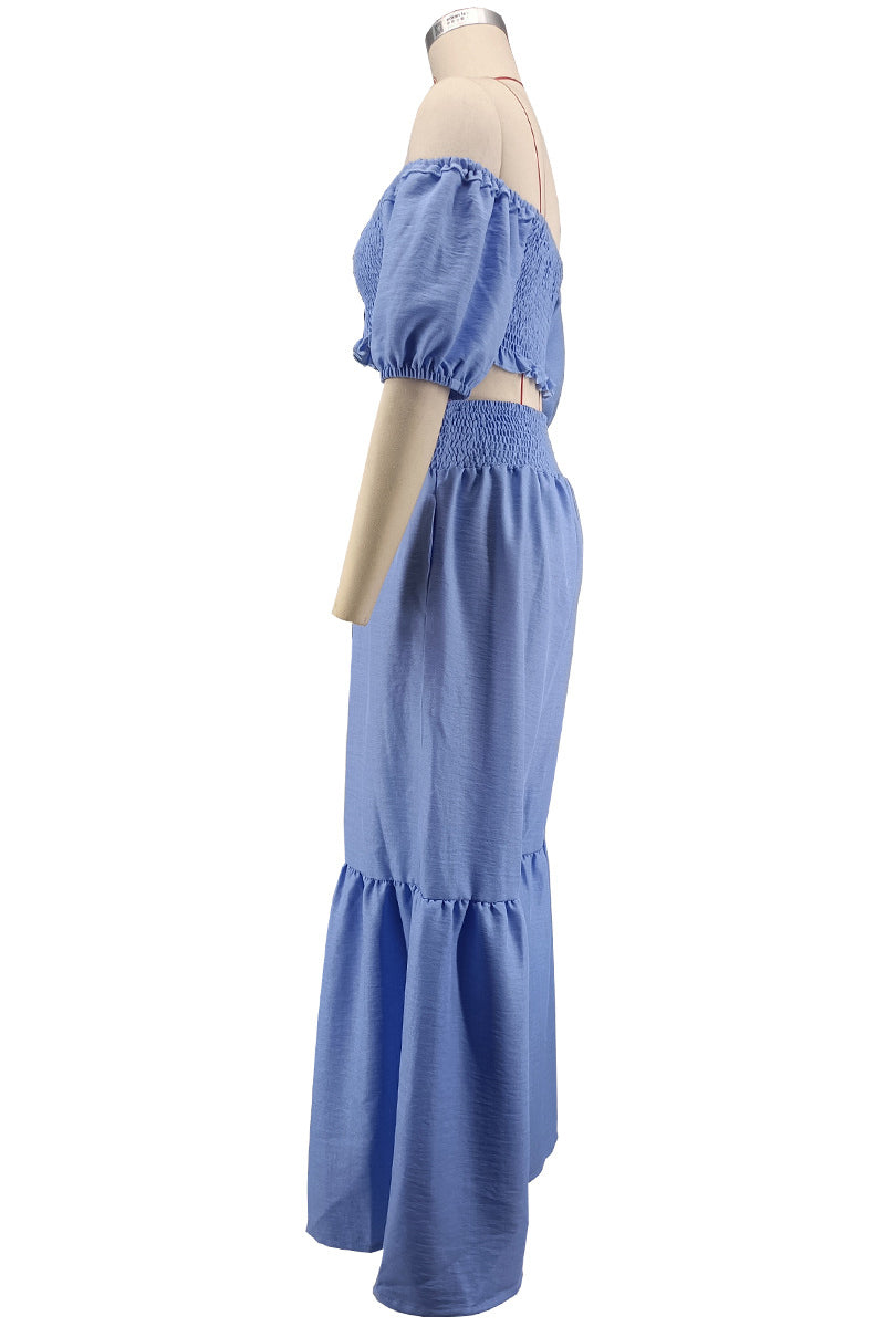 WOMEN FASHION TWO PIECES TOP AND PANTS SET