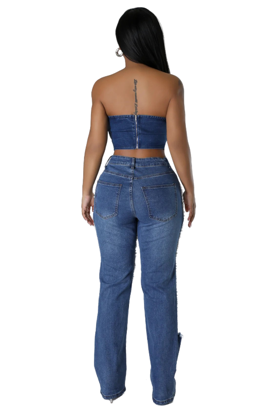 WOMEN FASHION CASUAL DENIM PANTS