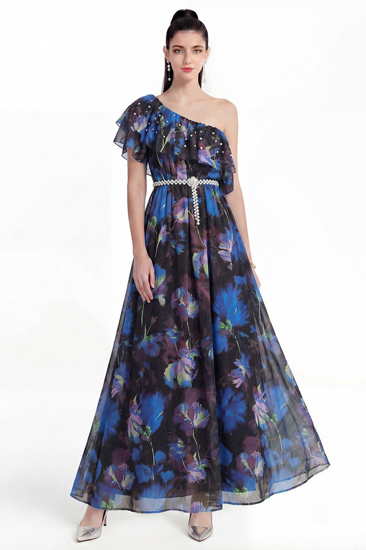 WOMEN FASHION CHIFFON LONG MAXI DRESS